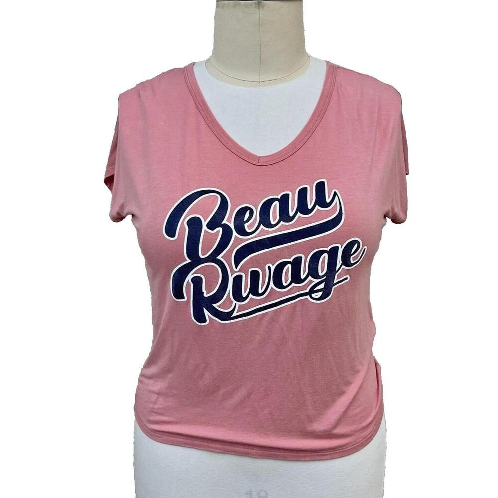 Gameday Couture - Pink Beau Rivage Casino Short Sleeve Dolman Tee Fits S-XL